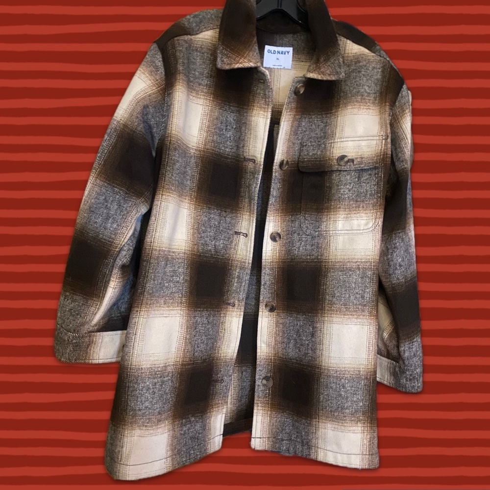Old Navy Soft-Brushed Shacket Size XL